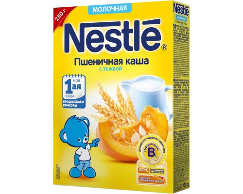 Каша молочная Nestle пшеничная с тыквой с 5 мес. 250 г