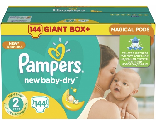  Pampers New Baby 2 (3-6 ) 144 .