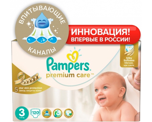  Pampers Premium Care 3 (5-9 ) 120 .